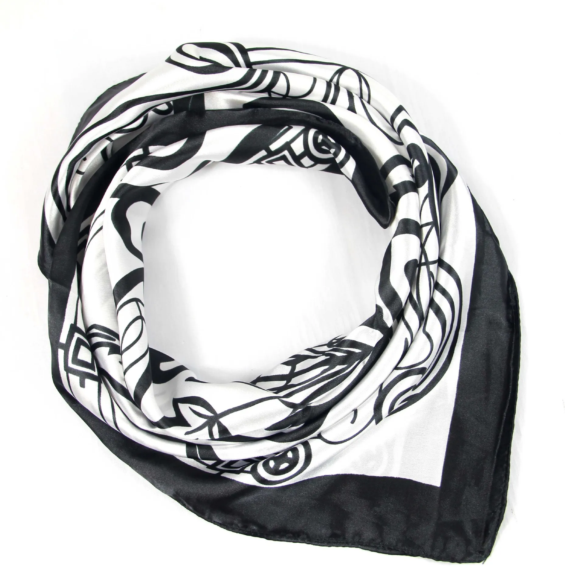 Winter New Fashion Square Scarves Men's Sunscreen Simulation Silk Scarf 60*60 Satin Men's Luxury  Masks  Scarf Mask For Man men's scarves