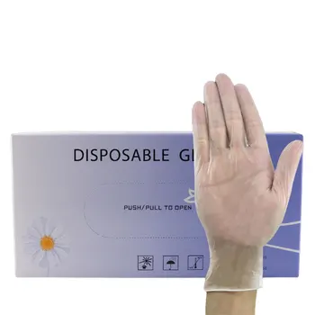 

50PCS Disposable PVC Vinyl Gloves Non Sterile Powder Free Latex Anti-Virus Cleaning Kitchen Food Safe Medical Examination Gloves