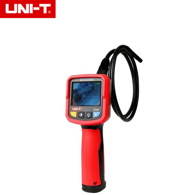 UNI-T UT665 промышленный бороскоп Профессиональный эндоскоп инспекционный детектор трубопровода с водонепроницаемой змеиной камерой
