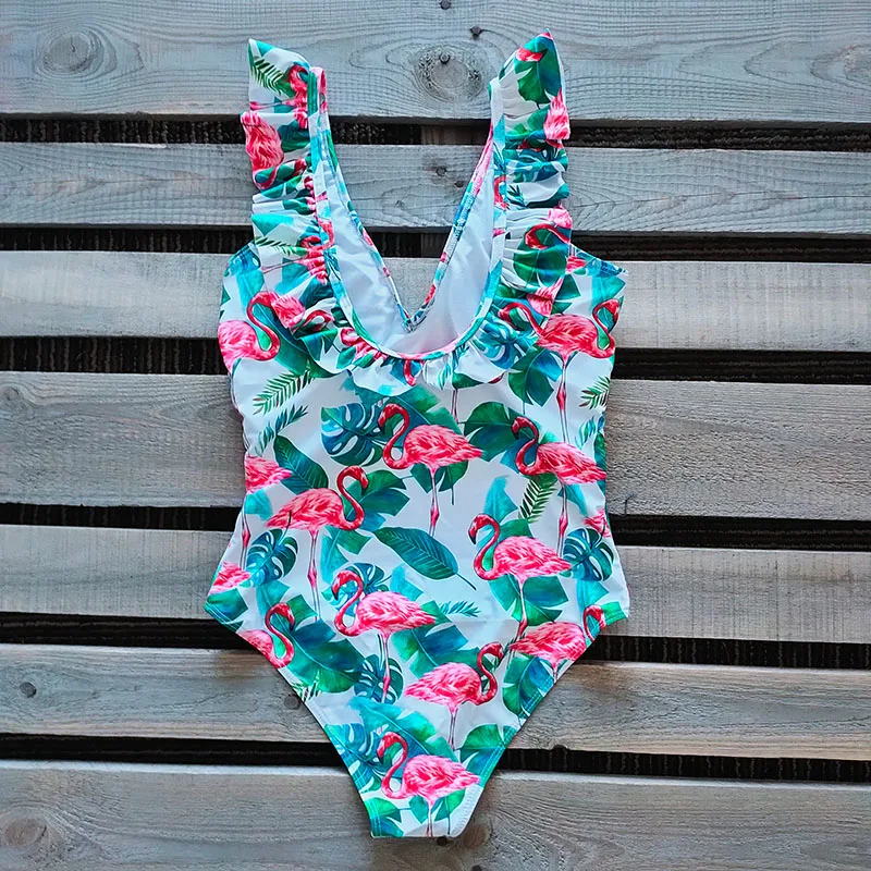 Сексуальный цельный купальник, женский купальник, женский купальник с v-образным вырезом, полосатый купальник, пляжная одежда, гофрированный боди, высокая талия, монокини