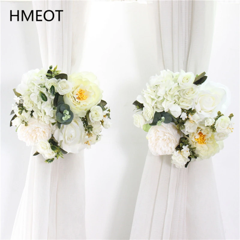 造花カーテン30cm 偽物の花 クリスマス用 牡丹の花の列 結婚式のアーチ 背景の壁 家の装飾 カスタマイズ可能 Artificial Dried Flowers Aliexpress