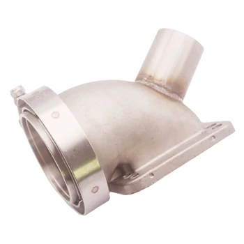 

SS 304 3" V band 90 Deg T3/T4 Turbo Elbow Adapter Flange Cast WG Tube OD:1.75"