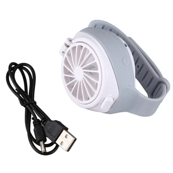 

Creative Mini Watch Fan Portable Summer Rechargeable USB Folding Fashion Small Fan Three-Speed Electric Speed