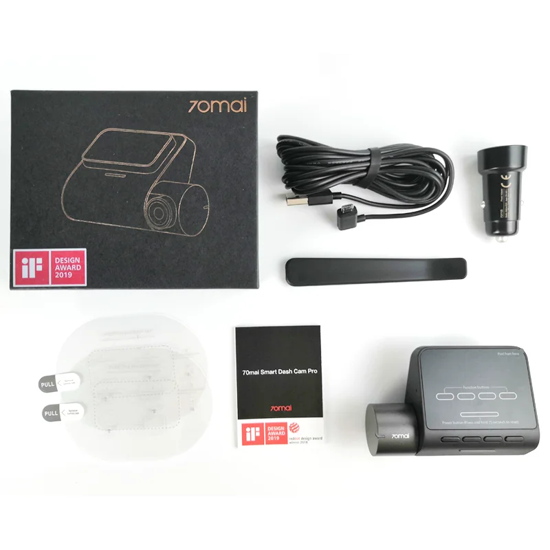 2400₽ 300₽ код: backit300bf20 Видеорегистратор 70mai Dash Cam Pro 1944P GPS ADAS ночное видение 140