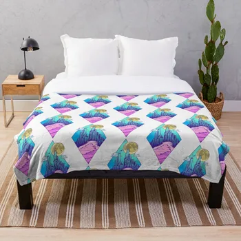 

Mountain peak Blanket Wool Flannel Plush Blanket Bedspread For office Sherpa Blanket Couch Quilt Cover Travel