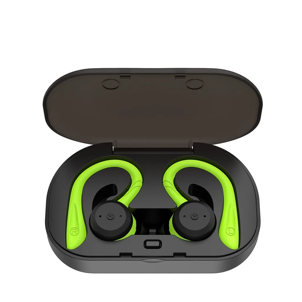 Ouhaobin, Bluetooth 5,0, спортивные наушники, Bluetooth, водонепроницаемые наушники, TWS, настоящие беспроводные наушники, 1030#2 - Цвет: Зеленый