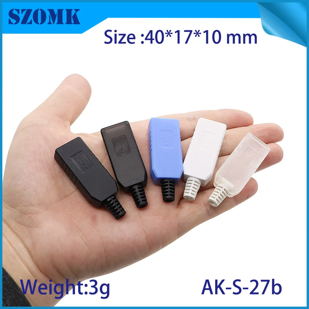 usb stick plastic pcb enclosure usb flash drive instrument housing case szomk clear junction box (2)