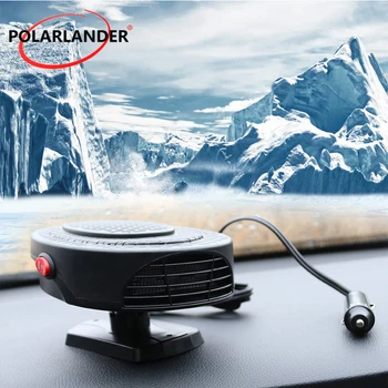 

12V/24V 150W Protable Auto Car Heater New Heating Fan defrosting Cool & Warm Two in One Function 360° Rotating bracket Demister