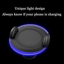 Мин держатель телефона 10 Вт Беспроводное зарядное устройство для iPhone X XR XS Max 8 быстрая Беспроводная зарядка для samsung Xiaomi huawei телефон Qi зарядное устройство