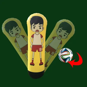 

1.6m Inflatable Football Training Goal Keeper Column Stand Tumbler Soccer Train Dummy for Kid Adult THJ99