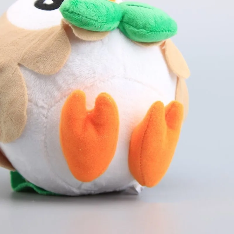 2 стиля Rowlet Popplio милые плюшевые куклы Мягкое Животное игрушки Детский подарок 17 см