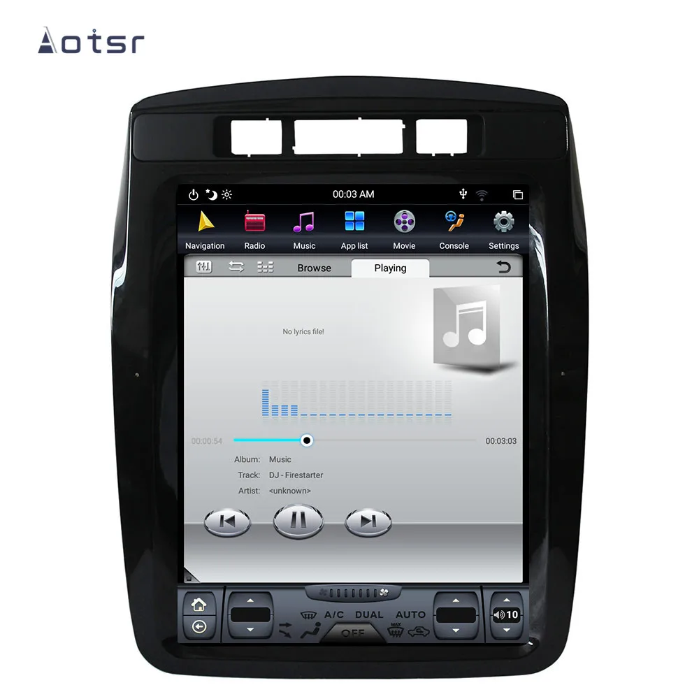 Автомобильный радиоприемник AOTSR Tesla Style Android 9 для VW Volkswagen Touareg 2010 2018 GPS навигация DSP