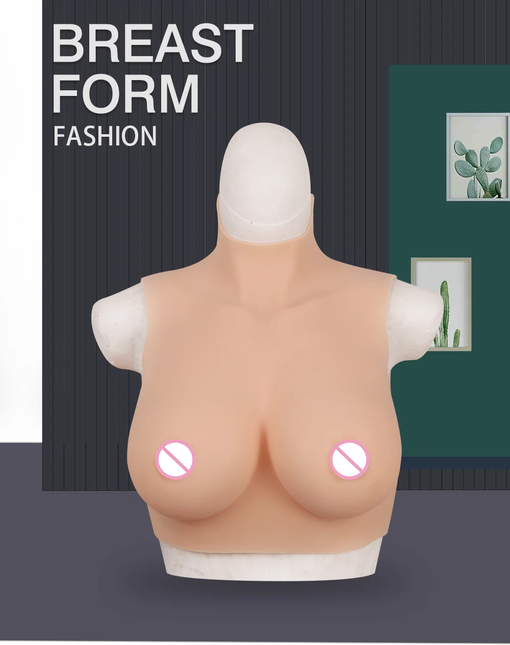 E cup Food grade silicone breast form Gel filling Breast plate Tit for crossdresser drag queen sissy cosplay fake boobs Chest (1)