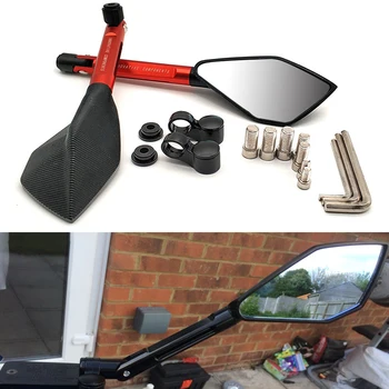 

For Suzuki GSX1400 GSX650F gs 500e gsx 250 600 1400 Universial Motorcycle retrovisor Handle Bar End Side Rearview Mirrors