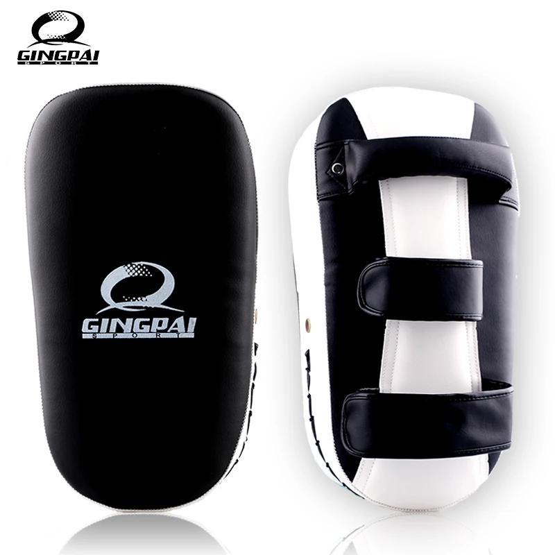 GINGPAI Новый MMA Muay Thai arc foot target TKD пробивая кривая подушка из искусственной кожи Karate