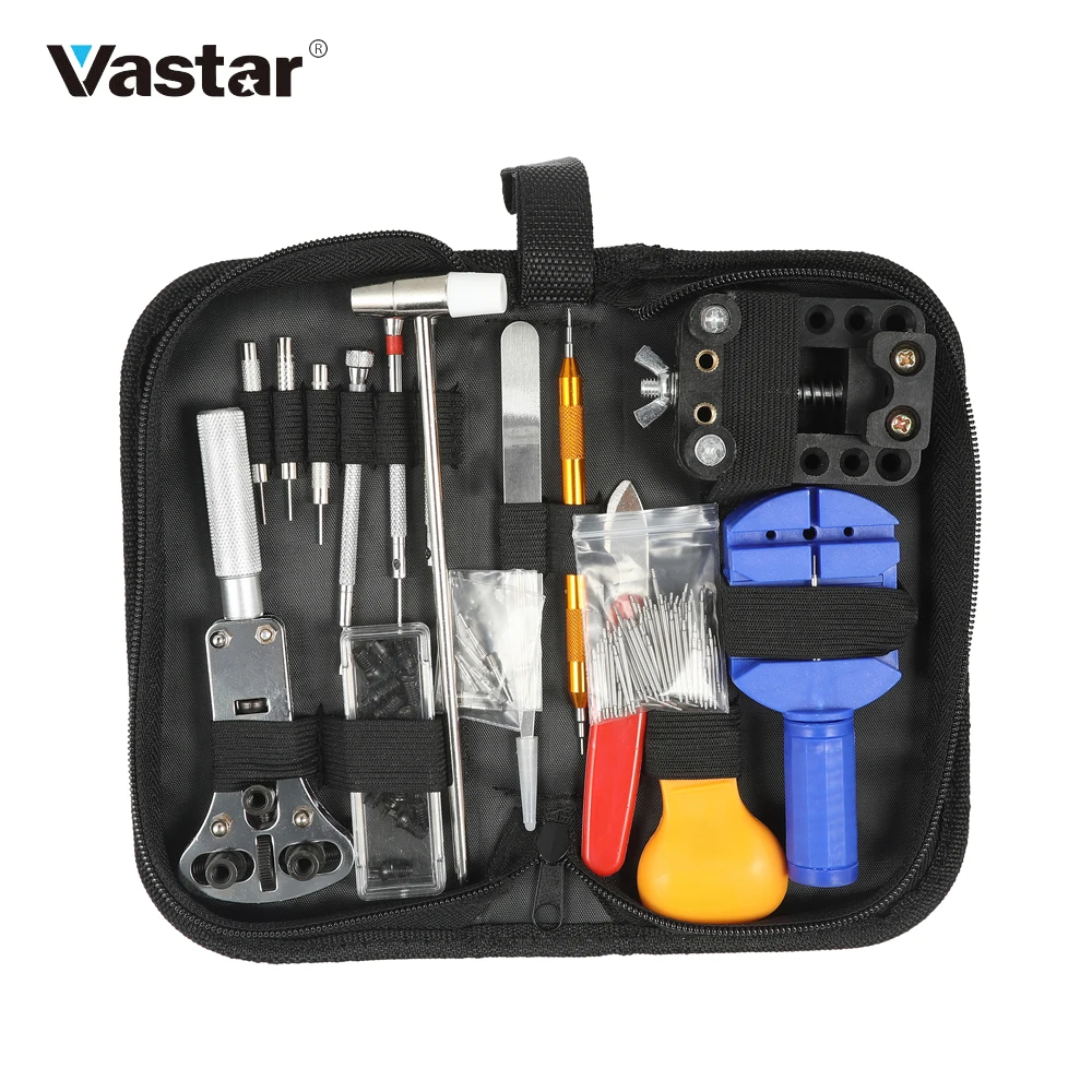 147pcs Watch Repair Tool Kit Watch Link Pin Remover Watch Case Opener Spring Bar Remover Watchmaker Hand Tools Set