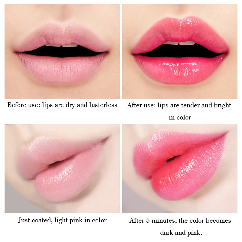 KISS увлажняющий крем для красоты, долговечная Желейная губная помада с алоэ, меняющая температуру, цветной розовый увлажняющий крем для губ