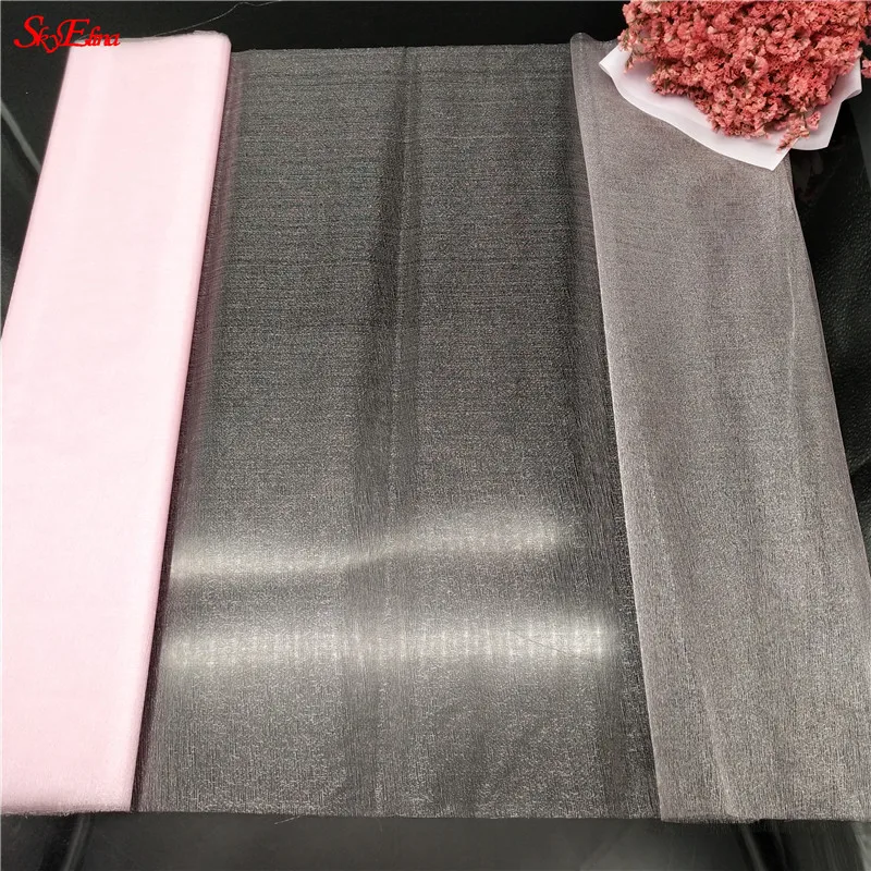 pink Лидер продаж! Тканевая дверь 72 см* 10 м свадебная отделка органзы Шелковый цветок в форме сердца арки шампанское прозрачный кристалл органза 8Z - Цвет: pink