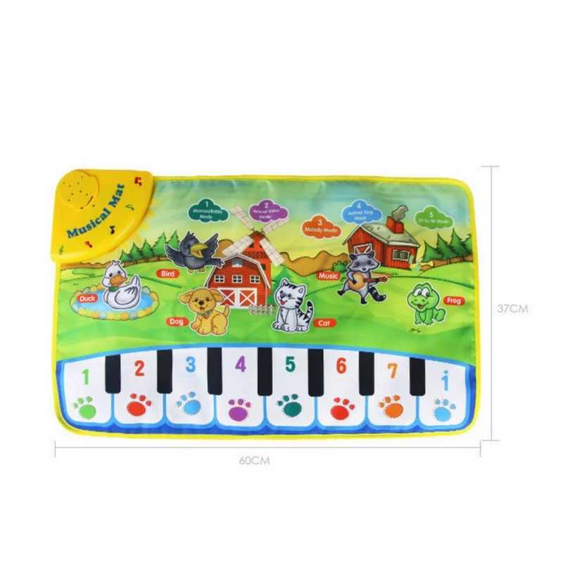Hilittlekids детский музыкальный ковер, детские игрушки для малышей, коврик для ребенка образовательный коврик, электронные детские игрушки