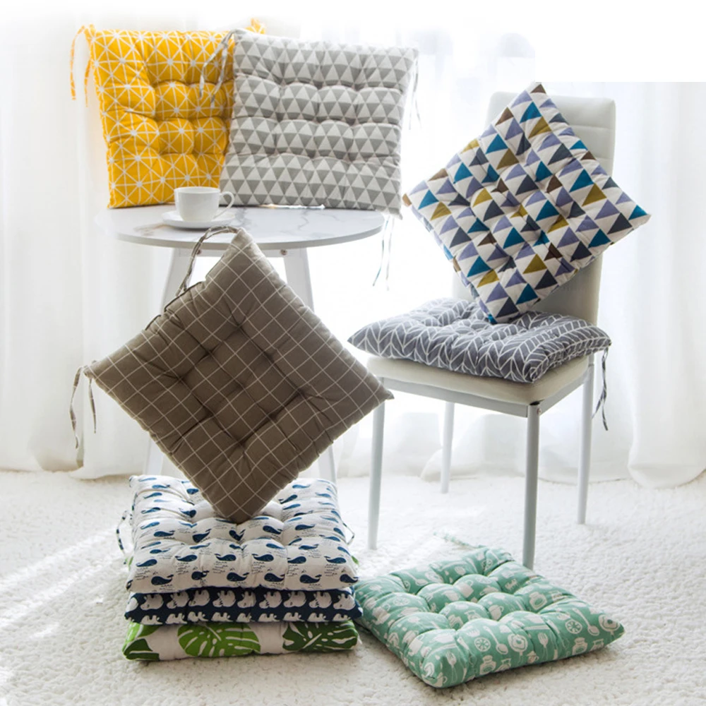 Indoor Home Dining Kitchen Office Cushion Soft Seat Pads Tie On-Square Indoor Home Dining Kitchen Office Cushion Soft Seat Pads Tie On-Square