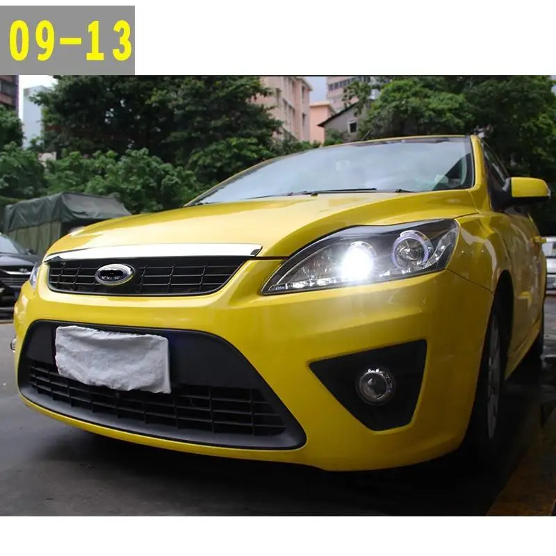 Дневной Cob Стайлинг аксессуар для бега лампа Neblineros Led Para Auto Assessoires фары автомобиля фары в сборе 09 для Ford Focus