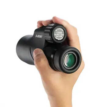 

SVBONY 12x50 Monocular BaK4 Prism Full Multi-coated Telescope IPX7 Waterproof Travel Telescope Hunting Binoculars F9338D
