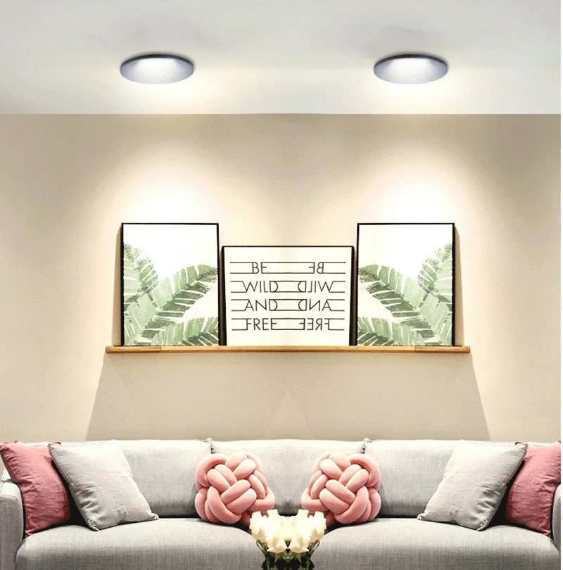Dimmable recesse round LED Downlights COB Ceiling lamp Spot Lights 7W 9W 12W LED Light led panel light Indoor Lighting