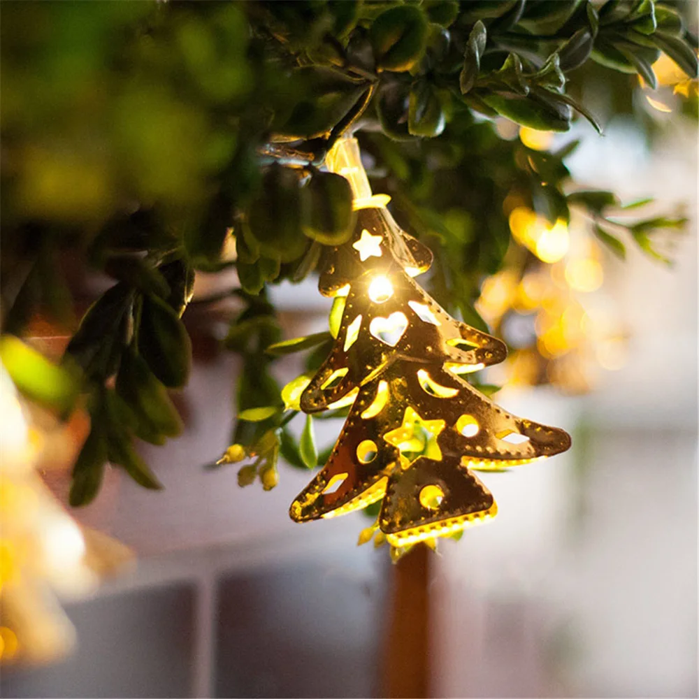 2 м/3 м/4 м Рождественская елка Железный светодиодный свет новогодние гирлянды наружная комнатная гирлянда светодиодное украшение для дома спальни
