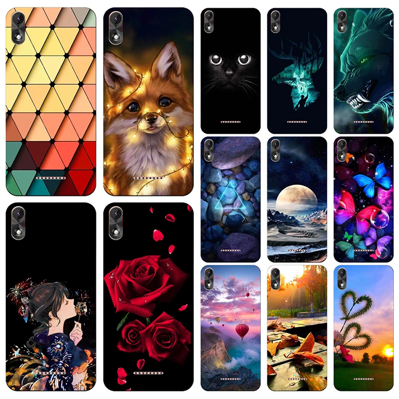Cartoon Flower Print Soft TPU Phone Case Cover For WIKO U Pulse Feel Fab Go Wim Lite Robby 2 Fundas | Мобильные телефоны и