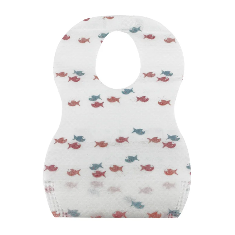Высокое качество 10 шт Водонепроницаемый нетканый материал одноразовые детские нагрудники еды слюнявчик бумажные нагрудники для детей