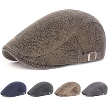 Мужские классические регулируемые шапки змеиный узор береты шапка повседневная газетная кепка для гольфа