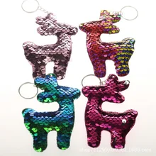 Импортные товары экспорт Жираф Sika Олень Лось мультфильм блесток яркая поверхность сумки кулон подвесной брелок декорация Лидер продаж