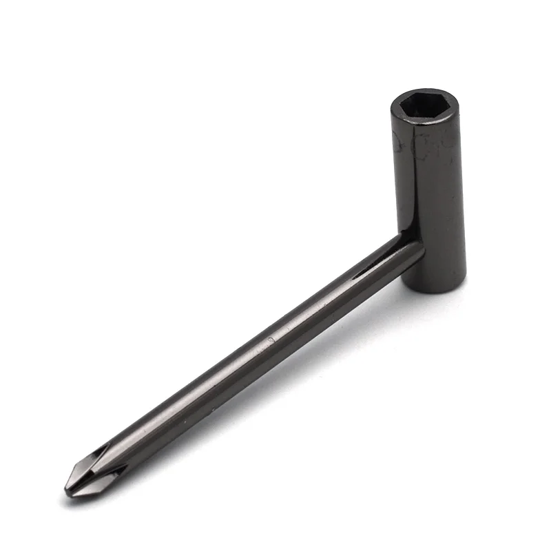 Balck x 50pcs 50 шт. гаечный ключ для гитары 1/" 6,35 мм с отверткой Phillips на ручке для гитара Taylor черного, золотого, серебряного цвета - Цвет: Balck x 50pcs