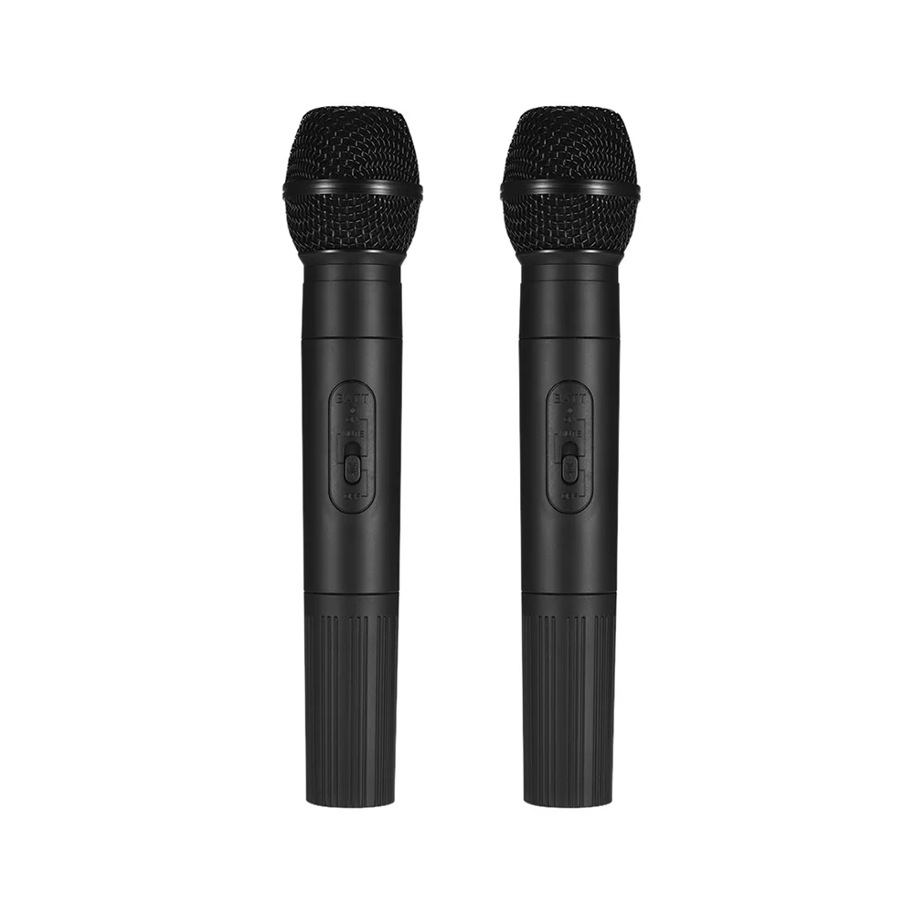 

Professional Live Equipment Wireless Handheld Microphone System with 2 Cordless Mics and Receiver Box Optional 10 Channels