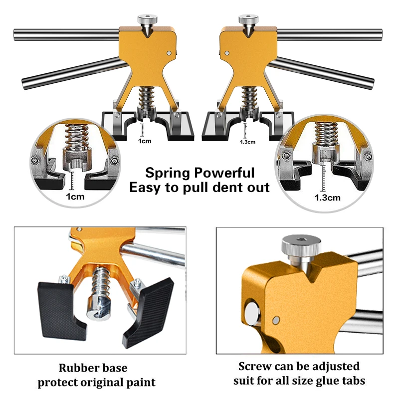 Vobor Dent Repair Kit-36pcs Auto Car Puller Tabs Paintless Dent Repair Tools Kit di rimozione Colla