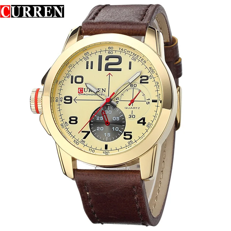 

2020 New Listing Fashion Casual Men Watch Waterproof Quartz Men's Watch Leather Strap Multi-function Men Watch Relogio Masculino