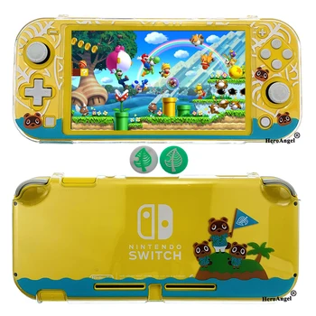 

2020 New Transparent Hard Protective Case For Nintendo Switch Lite Console Animal Crossing Protection Cover for NS Switch lite