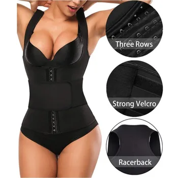 

Waist Trainer Body Shaper Gym Sweat Belt For Women Spandex Waist Cincher Underbust Corset Bustier Tummy Control Shapewear