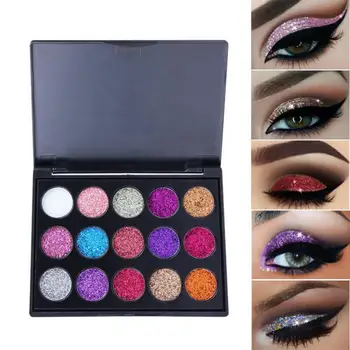 

15 Colors Eyeshadow Pallete Diamond Pearlescent Eye Shadow Waterproof Lasting Professional Beauty Cosmetics Makeup Tool TSLM1