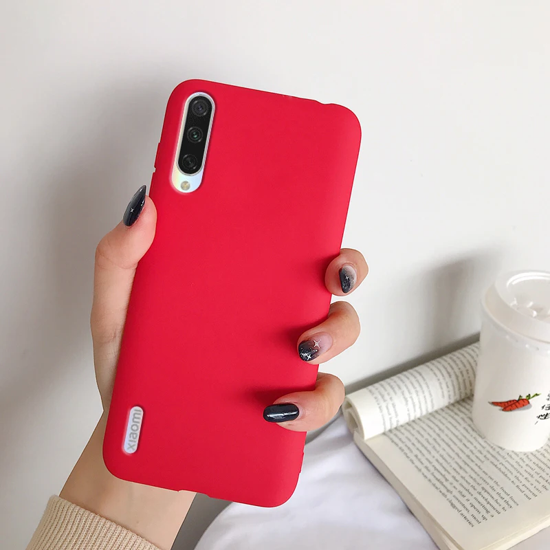 Твердые Цвет силиконовый чехол для Xiaomi Mi 9 SE 9T Pro A1 A2 Lite A3 CC9e RedMi Note 8 7 Pro K20 6 6A 8A 8 карамельный мягкий чехол для телефона