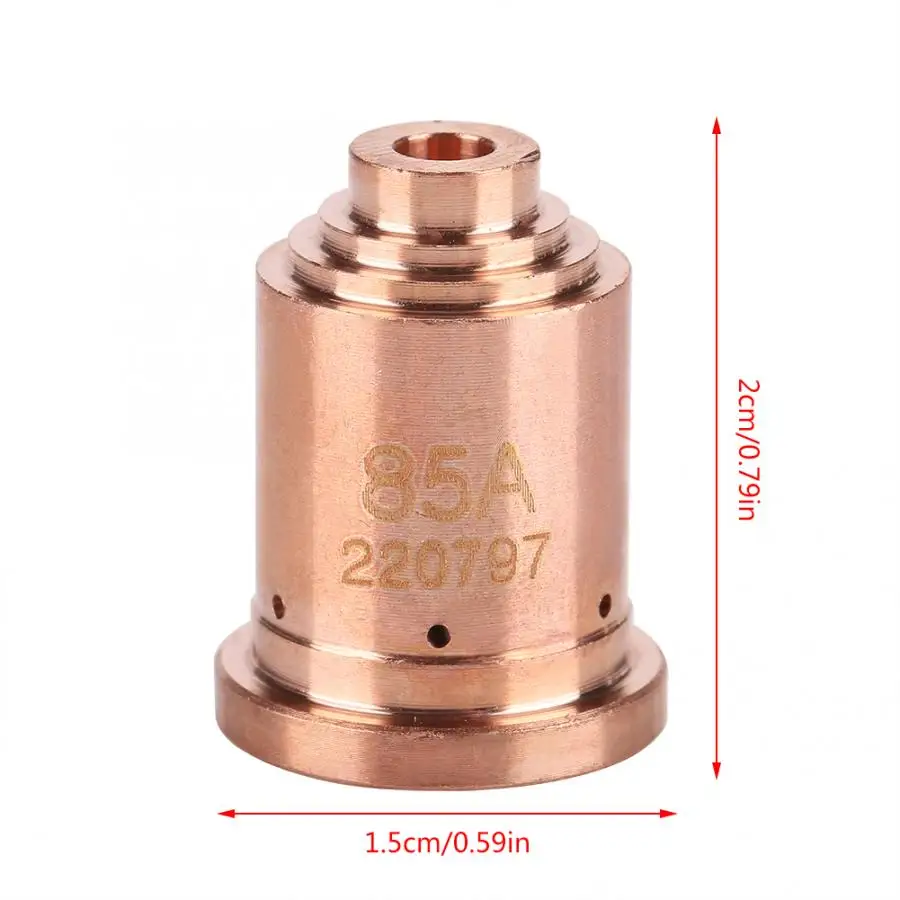 5 шт. 85A плазменный резак насадки 220797 подходит для MAX85 плазменный резак фонарь расходные материалы