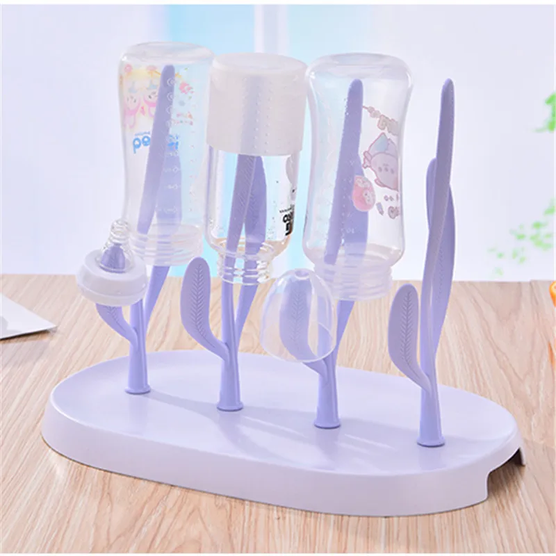 

Creative Large Holder Hollow out Bottle Drying Rack Bacteria Dust Multi-functional Pacifier Glass Storage Rack Draining Shelf