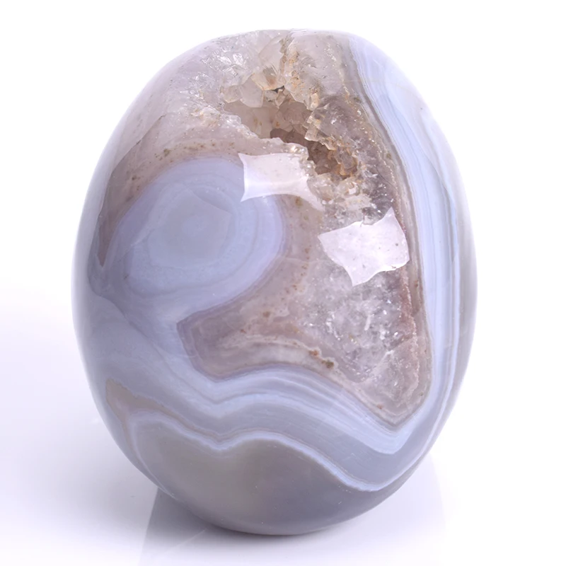 3.5''Natural Geode Agate Skull Statue Crystal Mineral Stone Skull Figurine Carved Head Bone Feng Shui Collection