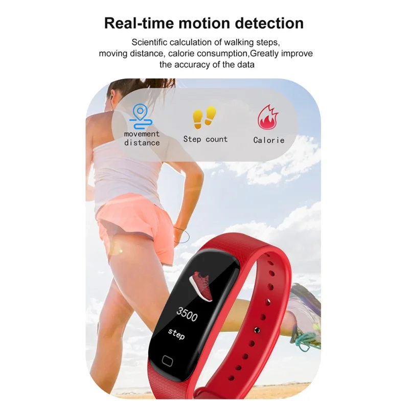 M5 смарт-браслет водонепроницаемый смарт-браслет кровяное давление кислород фитнес-трекер для измерения сердечного ритма для iOS Android