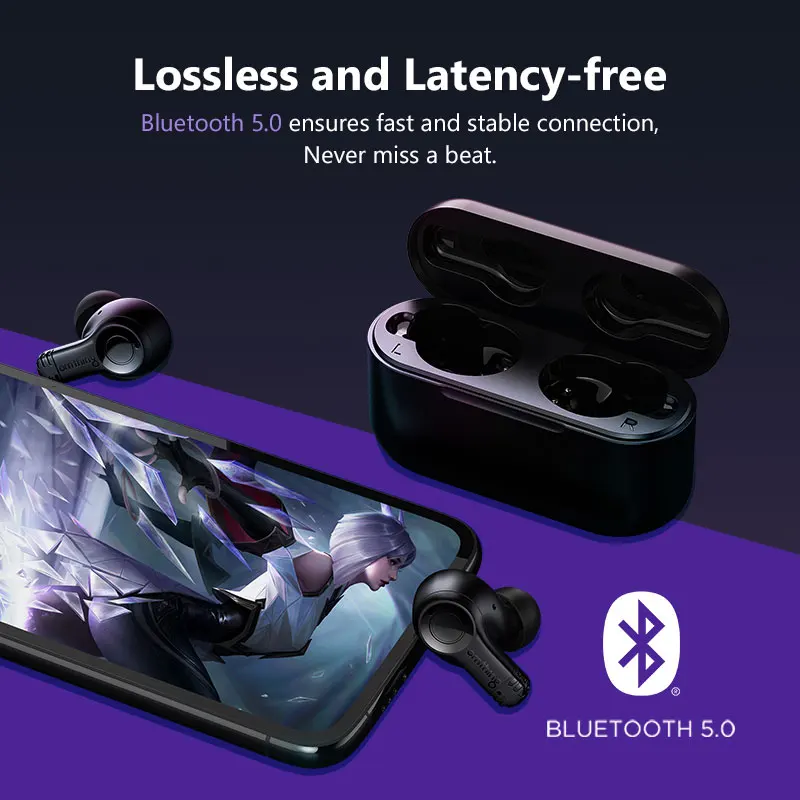 1MORE  omthing Airfree EO002BT True wireless earphones Bluetooth 5.0 Handsfree Earbuds touch Control 20-hours play
