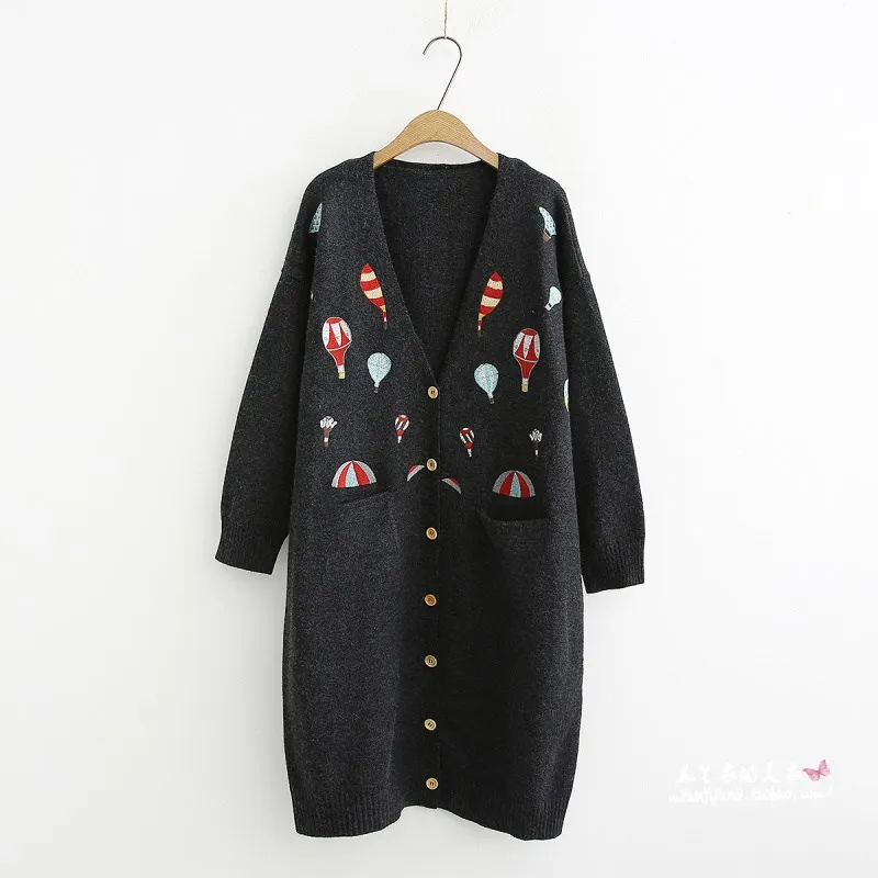 

Autumn Fashion Long Cardigan Sweater Women Casual Oversized Jacket Coat Patchwork Women Loose Knit Sweater