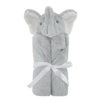 Baby Plush Blankets Stroller Comforter Winter Newborn Bed Sheet Grey Elephants Kid Boy Girl Swaddle Wrap Cobertor Infantil Quilt 1