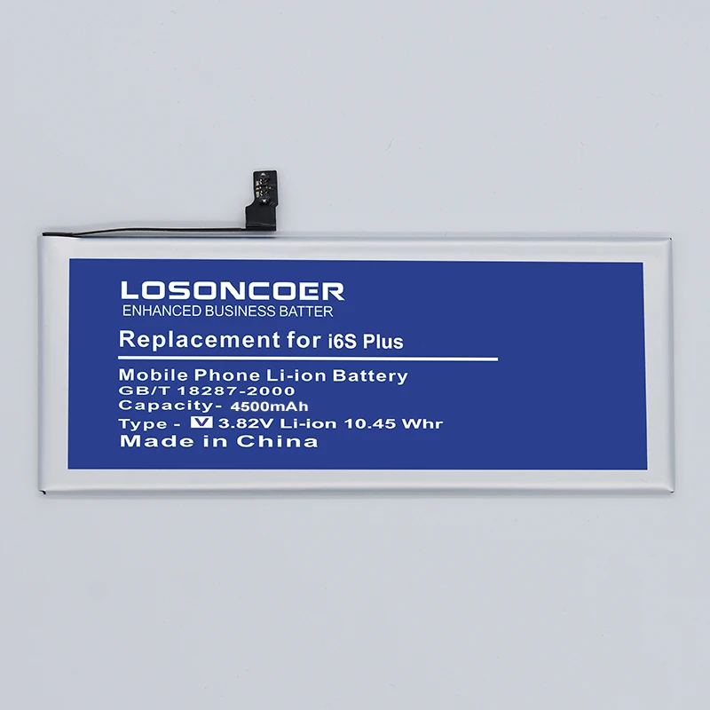 LOSONCOER 4500 мАч для Apple iPhone 6S плюс полимерные батареи для мобильных телефонов бесплатные инструменты подставка держатель наклейки