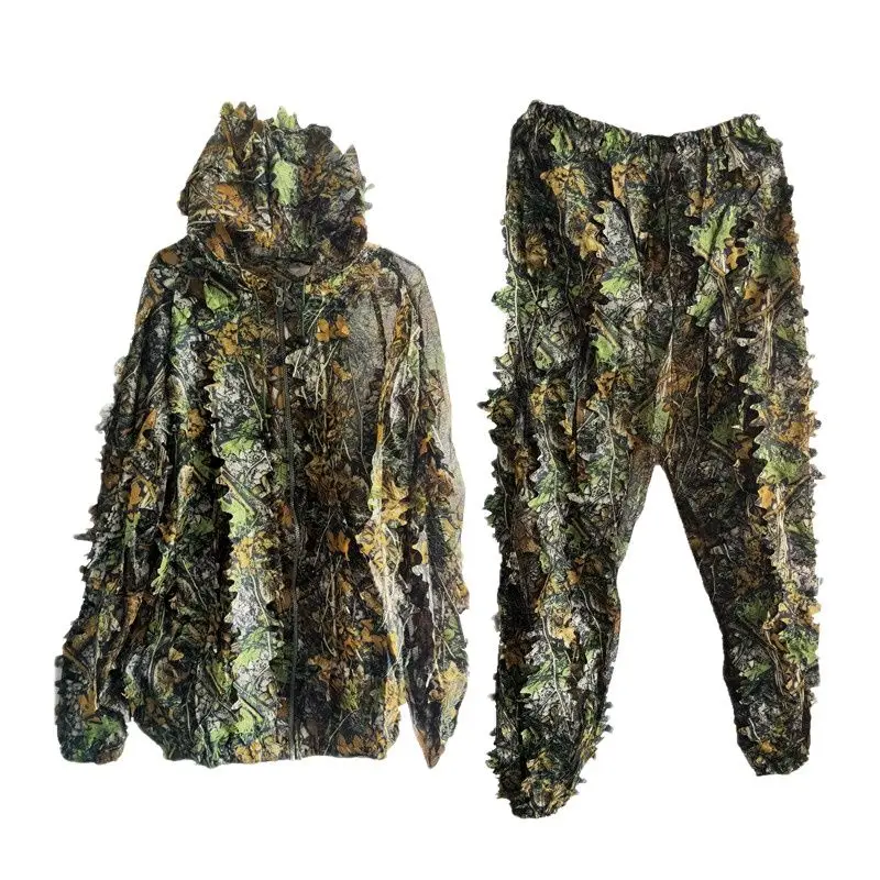 Охотничий костюм Ghillie камуфляжная одежда для охоты новый 3D Кленовый лист