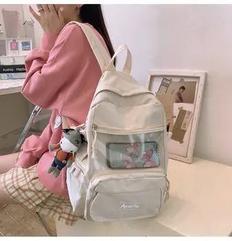 

NEW Japanese ins style backpack campus wild casual student large-capacity schoolbag Harajuku girl backpack backpacks for women
